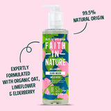 Faith In Nature Wild Rose hand wash 400ml - British product
