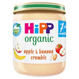 HiPP Organic apple and banana crumble baby food 160g, UK version