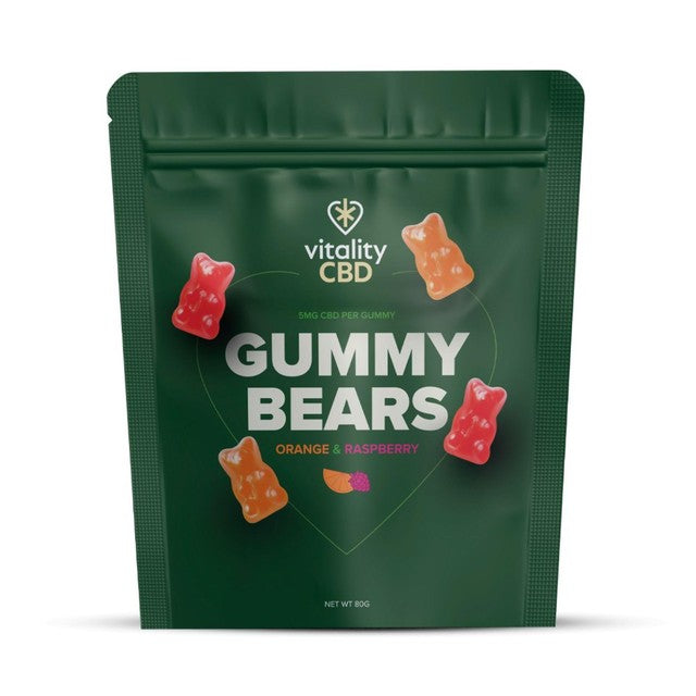 Vitality CBD Mixed Fruit Gummy Bears 40 Gummies (British brand)