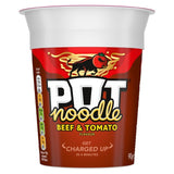 Pot Noodle Beef & Tomato instant noodle pot 90g, imported from the UK