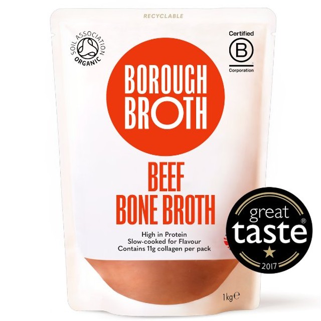 Borough Broth organic beef bone broth 1kg - British product