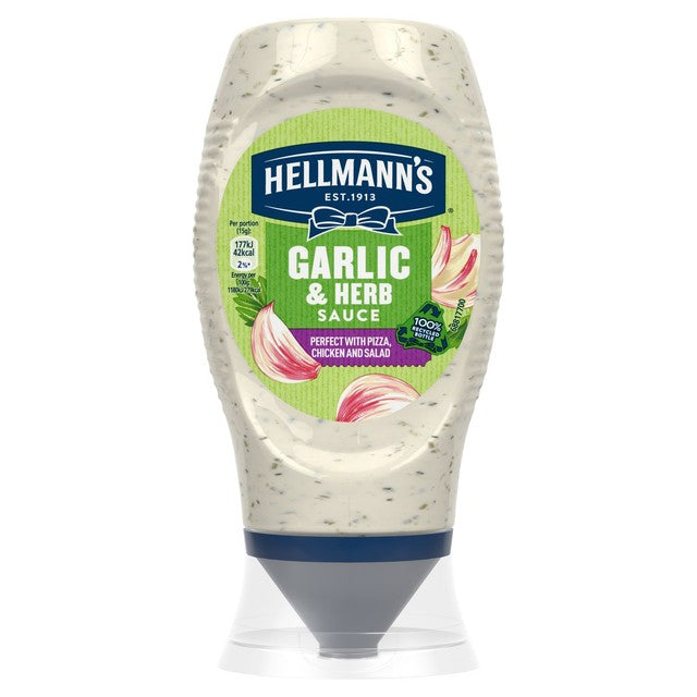 Hellmann's Garlic & Herb Sauce 250ml, UK version