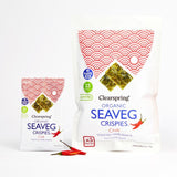 Clearspring organic seaweed crispies chilli 5x4g - British product