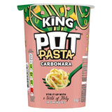 King Pot instant pasta Creamy Carbonara 69g, UK version