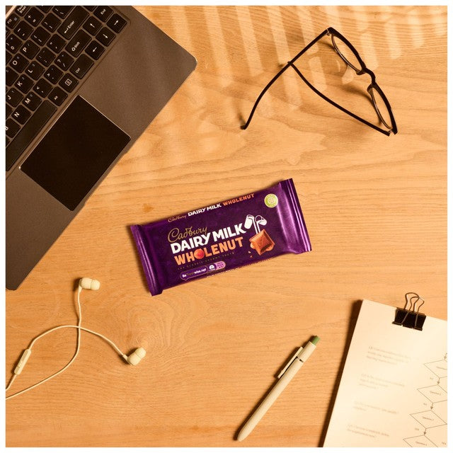 Cadbury Dairy Milk whole nut chocolate bar 120g - British product
