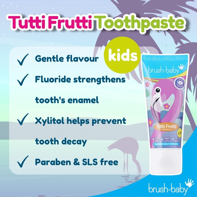 Brush-Baby Tutti Frutti Toothpaste 50ml - British product