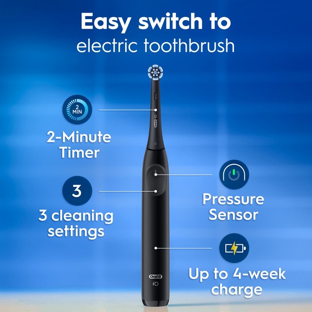 Oral-B iO2 Series Night Black Electric Toothbrush + Travel Case