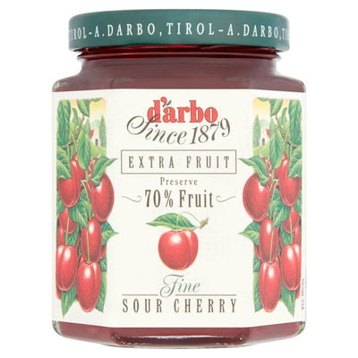 M&S Darbo Sour Cherry Jam 70% Fruit 200g- Buy online at McGrocer