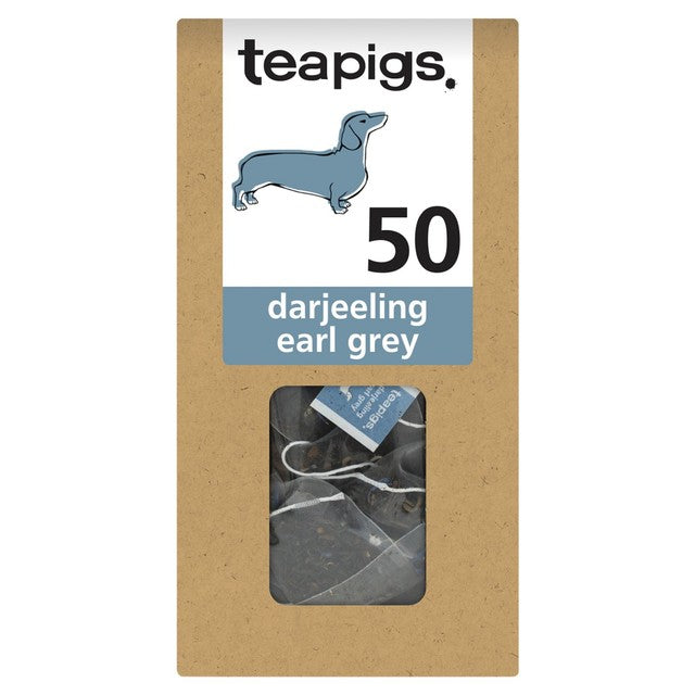 Teapigs Darjeeling Earl Grey tea bags 50 per pack (British brand)