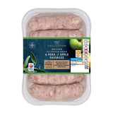 M&S pork and apple Bramley sausages 400g, imported from the UK