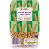 Ocado whole wheat penne pasta 500g, imported from the UK