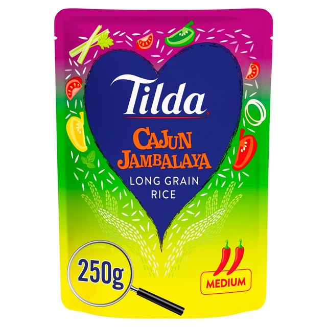 Tilda Cajun Jambalaya Microwave Rice 250g (British brand)