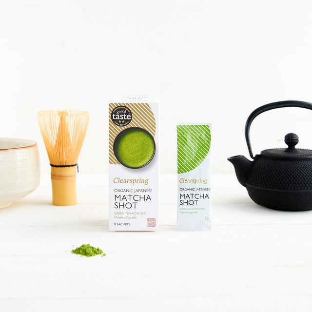 Clearspring Organic Japanese Matcha Shot Green Tea Powder - British product