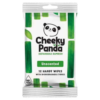 مناديل The Cheeky Panda الخيزران القابلة للتحلل البيولوجي غير المعطرة، مناديل يدوية، مناديل أطفال