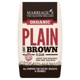 W & H Marriage organic light brown plain flour, imported from the UK