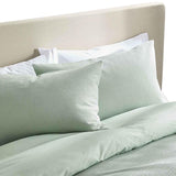 M&S pure cotton waffle bedding set green single, UK version