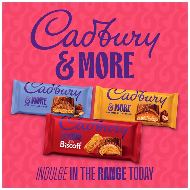 Cadbury nutty praline crisp chocolate bar 180g - British product