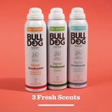 Bulldog Bergamot & Sandalwood deodorant spray - British product