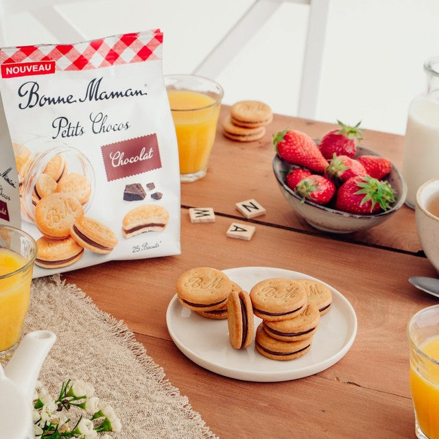 Bonne Maman milk chocolate filled biscuits 25-pack - British product