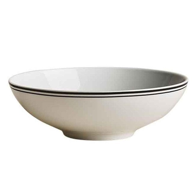 M&S Maxim Rim cereal bowl in Black Mix, imported from the UK