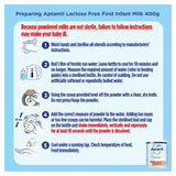 Aptamil lactose free infant milk formula powder 400g - British product