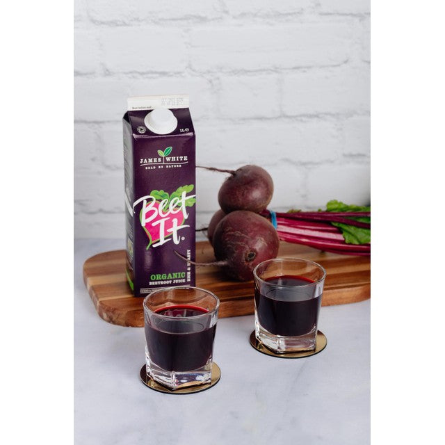 James White Beet It organic beetroot juice with apple 1L, UK version