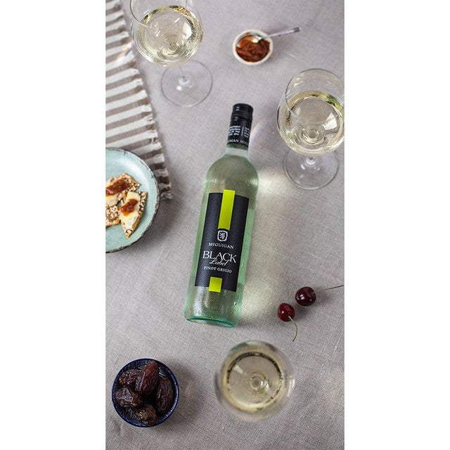 McGuigan Black Label Pinot Grigio white wine 75cl, imported from the UK