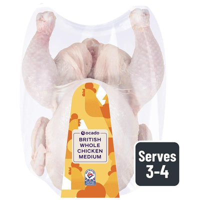 M&S Ocado British Whole Chicken Medium Fresh Whole Chicken 1.5kg- Buy online at McGrocer