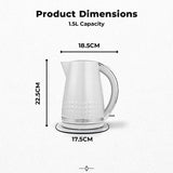 Tower kettle white 1.5L (British brand)