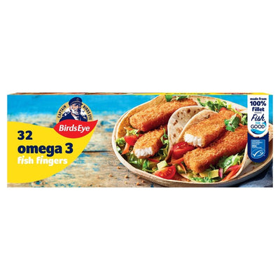Birds Eye Omega 3 Breaded Fish Fingers Frozen 896g