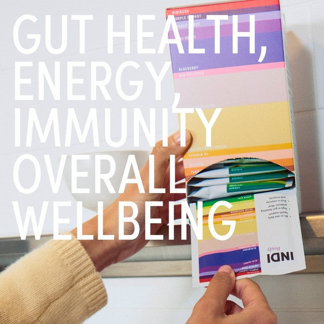 INDI Daily Gut berry fibre powder, UK version