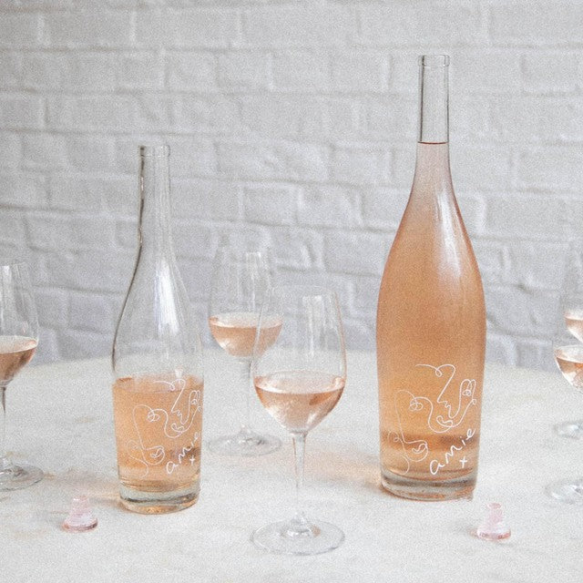 Amie dry organic rosé wine magnum bottle - British product