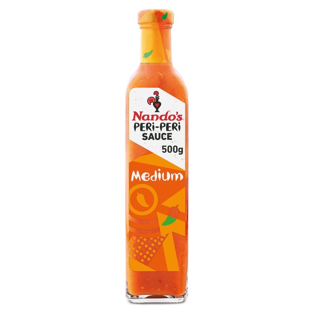Nando's peri-peri sauce medium 500g, imported from the UK