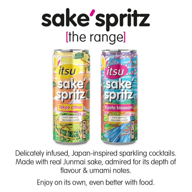 Itsu Kyoto Blossom sake spritz 250ml, UK version