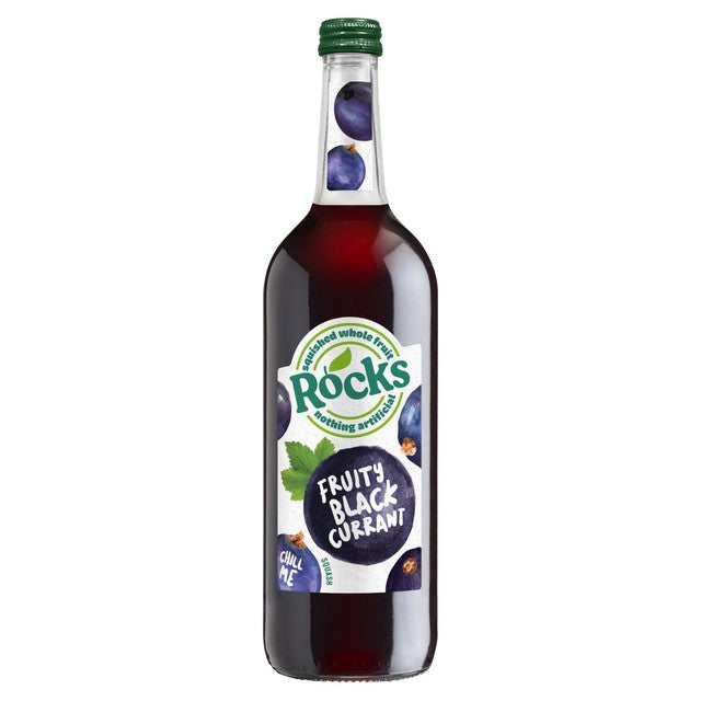 Rocks Blackcurrant Squash 740ml, imported from the UK