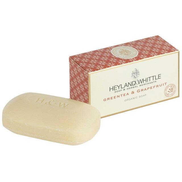 Heyland & Whittle organic soap bar green tea and grapefruit 150g, UK version