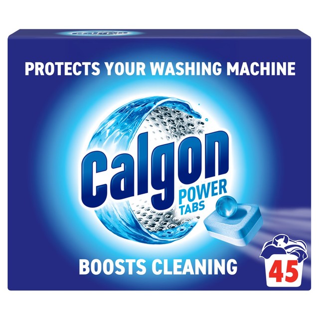 Calgon 4-in-1 washing machine water softener tablets 45 tablets - British product
