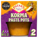 Patak's korma curry paste 2 x 70g, imported from the UK