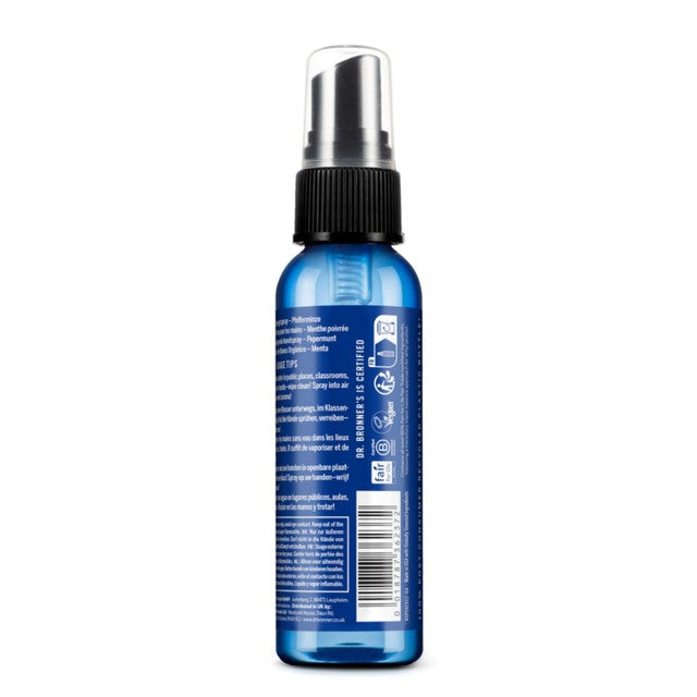 Dr Bronner Peppermint Hand Sanitiser Spray 60ml - British product