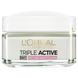 L'Oreal Paris Triple Active Day Moisturiser for dry and sensitive skin 50ml, UK version