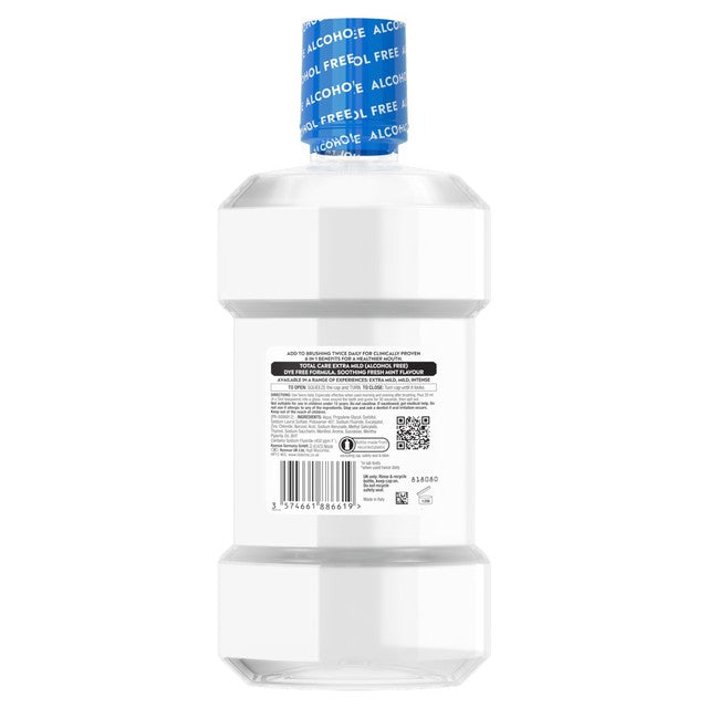 Listerine Total Care Extra Mild Mint Mouthwash, imported from the UK