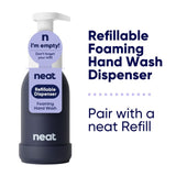 Neat Midnight refillable foaming hand wash bottle - British product