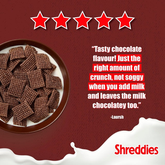Nestle Shreddies chocolate breakfast cereal 600g box (British brand)