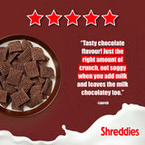 Nestle Shreddies chocolate breakfast cereal 600g box (British brand)