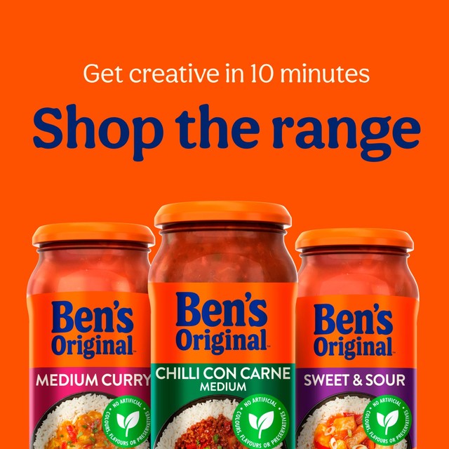 Ben's Original Hot Chilli Con Carne Sauce 450g jar - British product