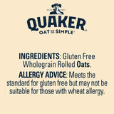 Quaker Gluten Free Original Porridge Sachets 10 sachets, imported from the UK