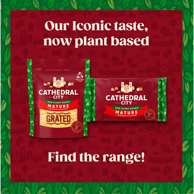 Cathedral City dairy-free plant based grated cheese alternative 150g - British product