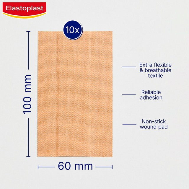 Elastoplast extra flexible breathable fabric plaster 1m x 6cm - British product