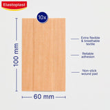 Elastoplast extra flexible breathable fabric plaster 1m x 6cm - British product
