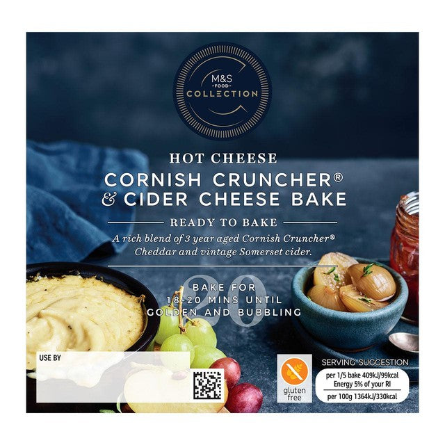 M&S Cornish Cruncher & Cider cheese bake 150g, imported from the UK